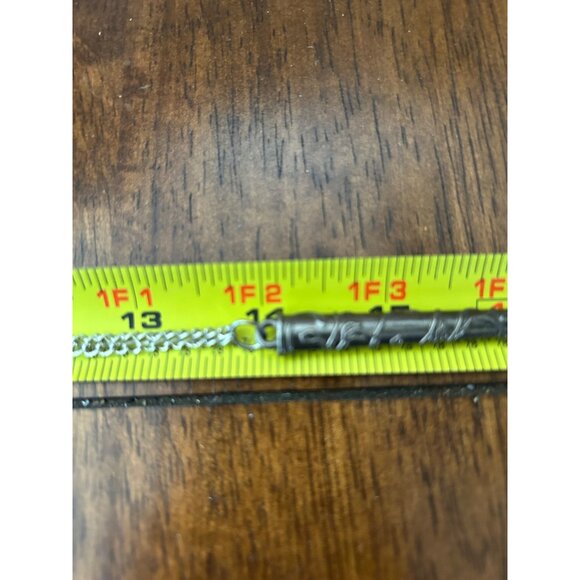 Magic Wand Necklace Fantasy Wizard Witch Warlock Magician Silver Chain - Picture 8 of 9